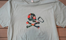 Load image into Gallery viewer, Tropical Jolly Roger Tee (Dusty Blue)