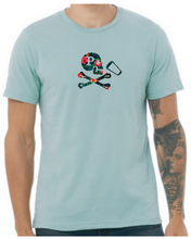 Load image into Gallery viewer, Tropical Jolly Roger Tee (Dusty Blue)