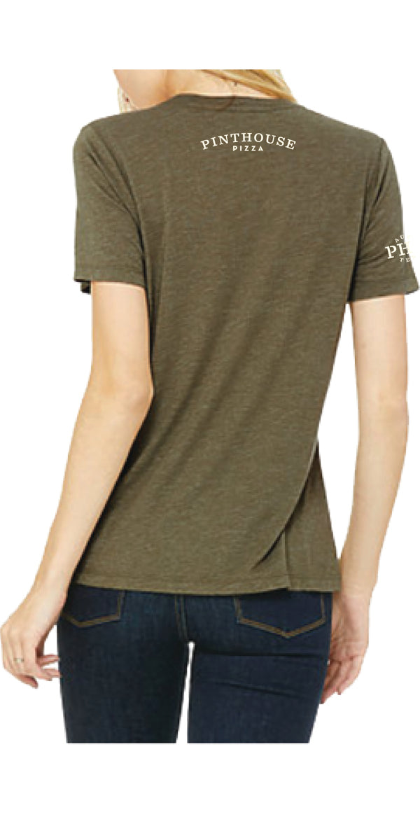 ELECTRIC JELLYFISH OLIVE TEE WOMEN'S CUT Pinthouse Pizza