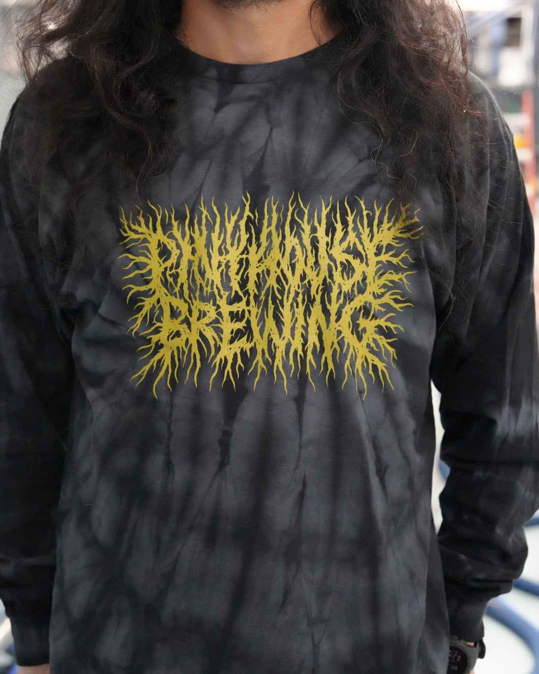 Tie-Dye Metal Long Sleeve Tee